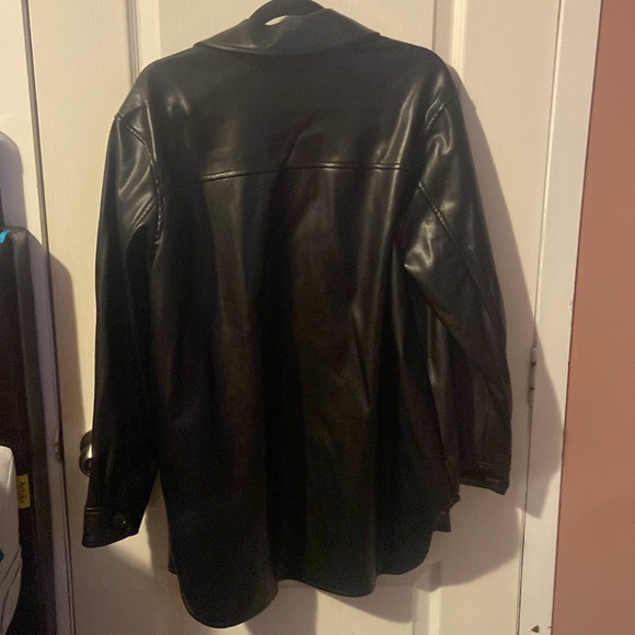 Faux leather Shacket - Picture 2 of 2